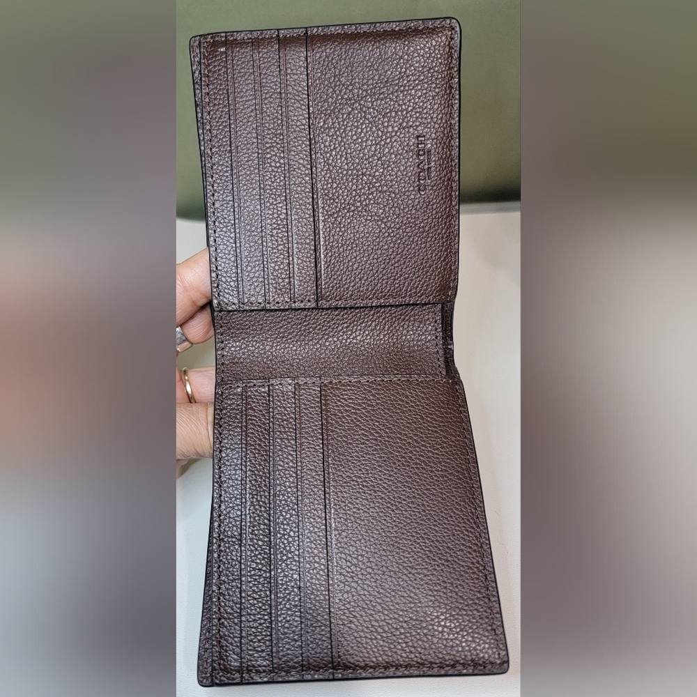 COACH Brown Leather Wallet - Picture 6 of 12